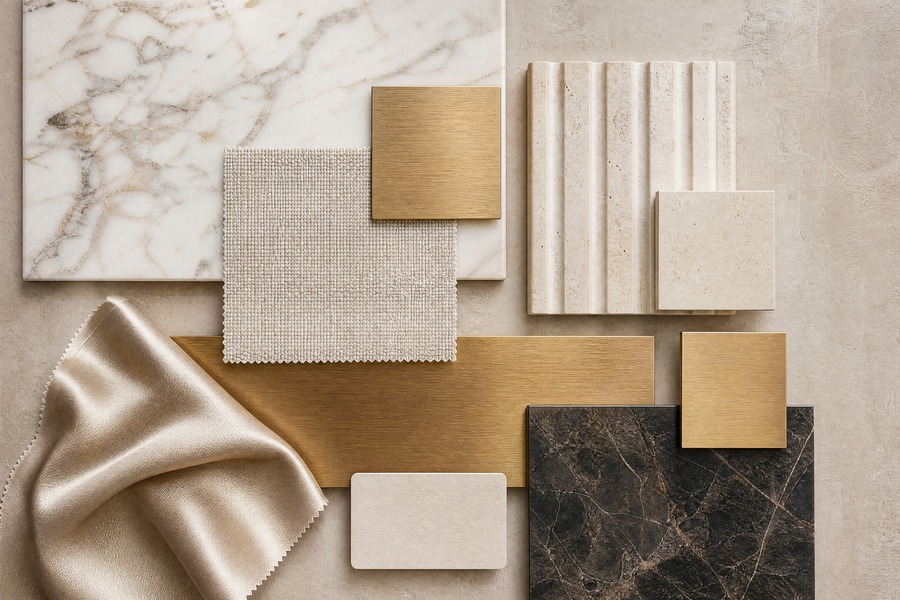 Marble and Brushed Gold