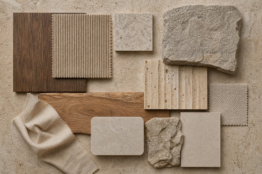 Matte Wood and Stone